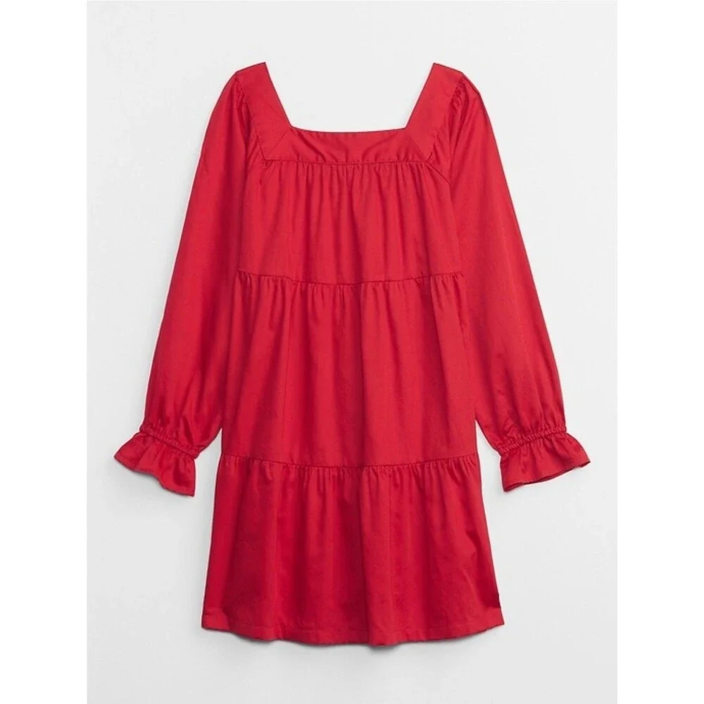 GAP Kid’s NWT Size XS (4-5) Red Tiered Dress